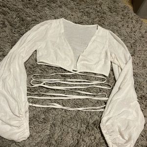 Adorable wrap around top